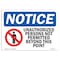 Signmission Sign, 7" H, 10" W, Rigid Plastic, NOTICE Unauthorized Persons Not Permitted Beyond Sign, Landscape OS-NS-P-710-L-16777 - alternate 1
